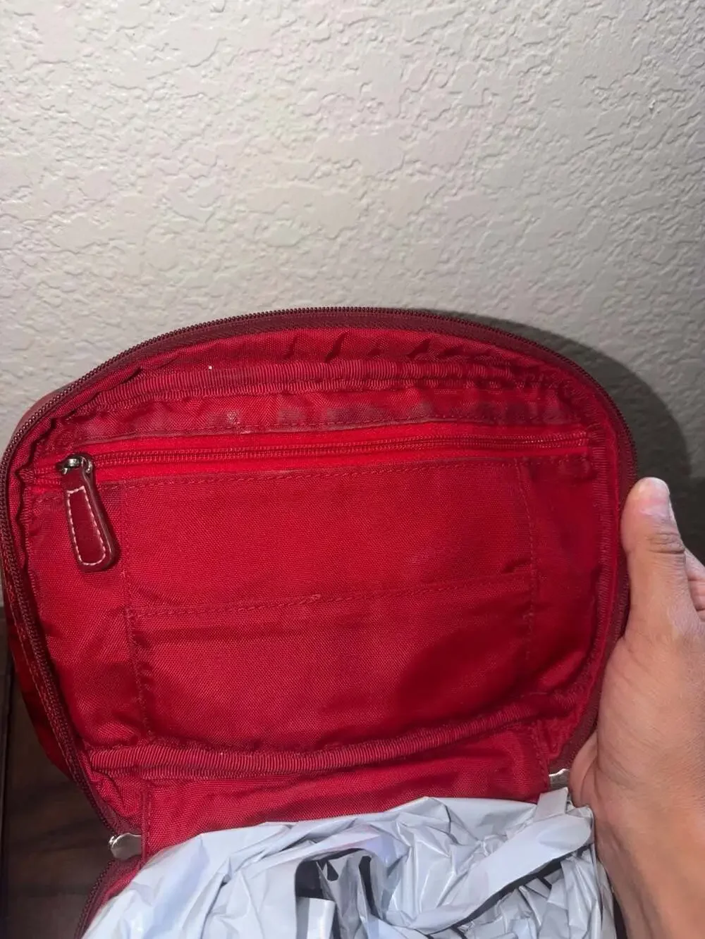 Coach Red Signature Cosmetic Case